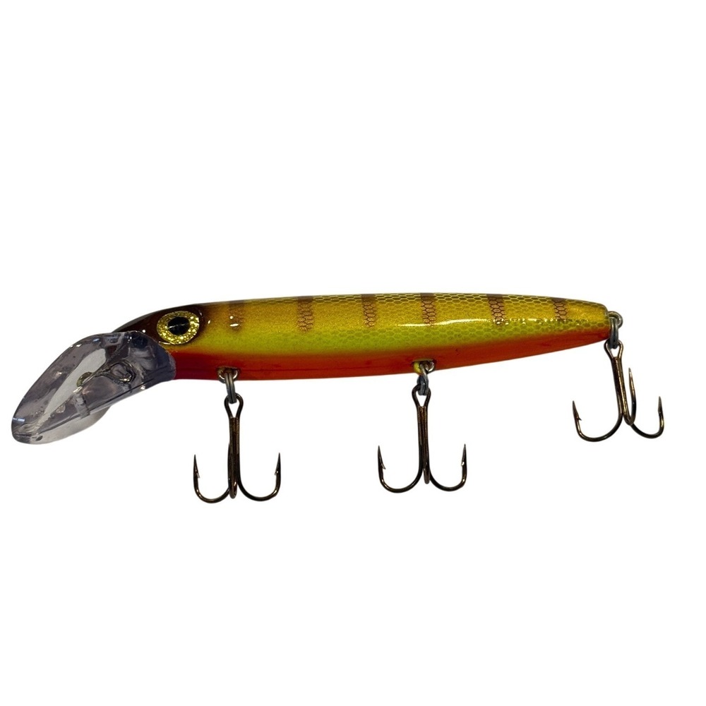 Buchertail Depth Raider 6 Inch Crankbait Lure Yellow‎ Orange Musky Pike Fishing